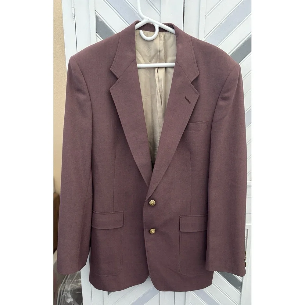 Hart Schaffner Marx Men's 42XL Jack Nicklaus Golden‎ Bear Maroon Sport Coat